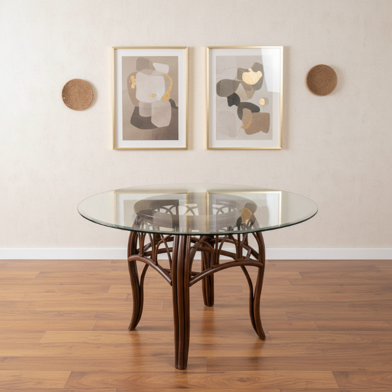 Alexander & Sheridan Cuba Rattan Indoor Dining Table