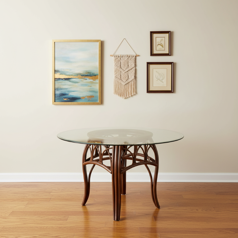 Alexander & Sheridan Cuba Rattan Indoor Dining Table