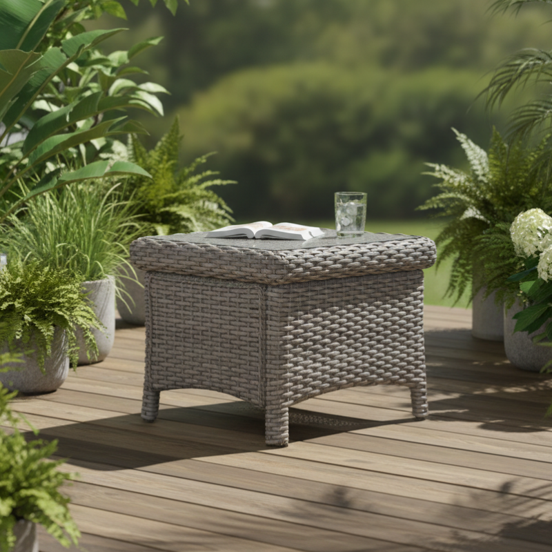 South Sea Rattan Saint Tropez Wicker Outdoor End Table