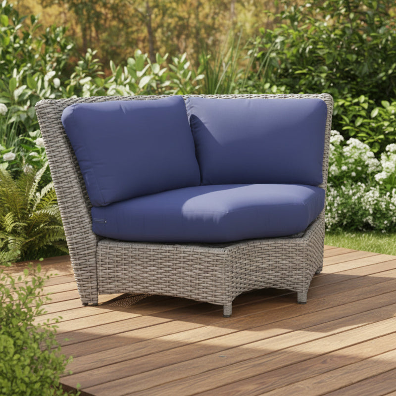 South Sea Rattan Saint Tropez Wicker Outdoor Sectional Corner