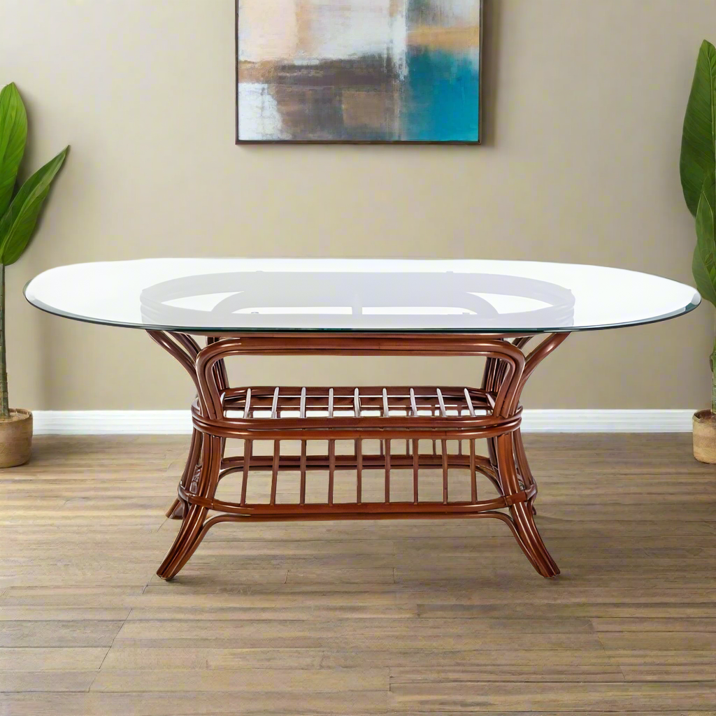 Alexander & Sheridan Universal Rattan Indoor Oval Dining Table