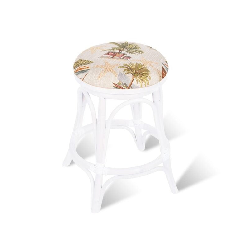 Alexander & Sheridan Universal Rattan Indoor 24" Backless Bar Stool