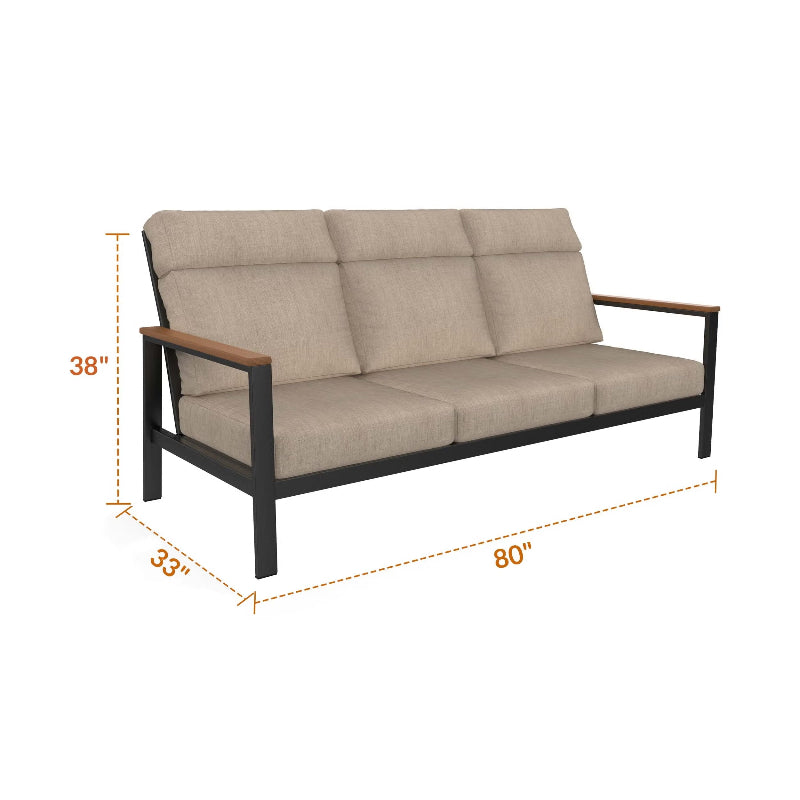 NorthCape International Windsor Aluminum Outdoor Sofa Patio Set