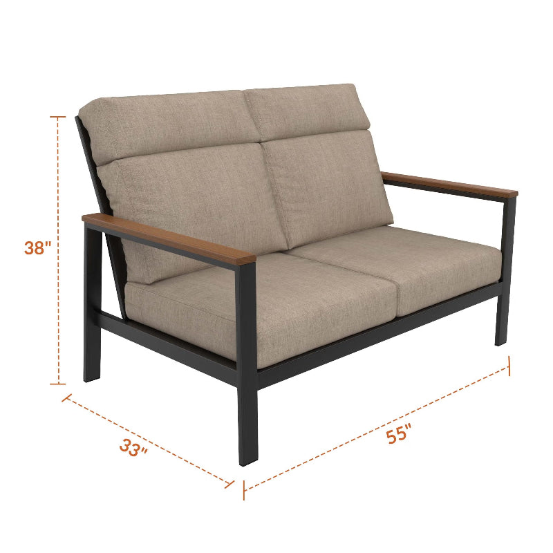 NorthCape International Windsor Aluminum Outdoor Loveseat