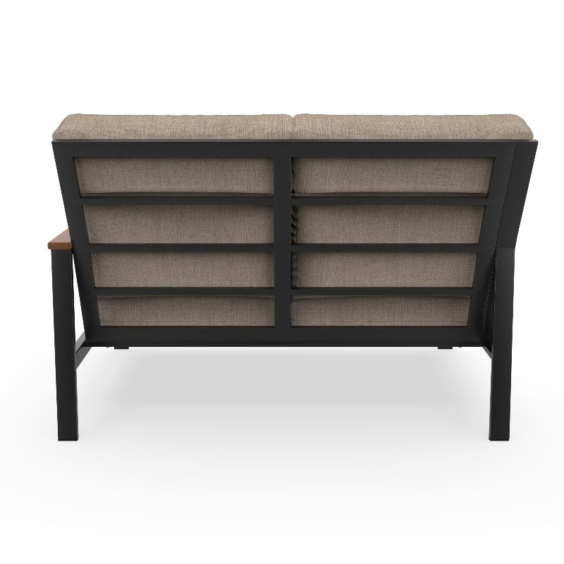 NorthCape International Windsor Aluminum Outdoor Sectional Left Arm Loveseat
