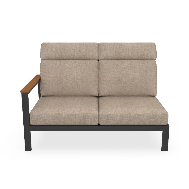 NorthCape International Windsor Aluminum Outdoor Sectional Right Arm Loveseat