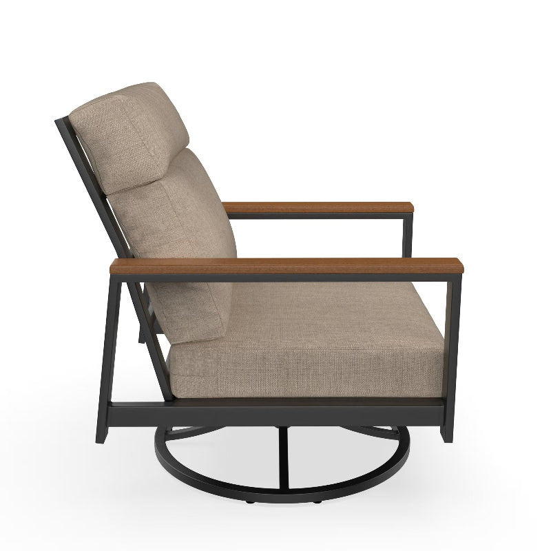 NorthCape International Windsor Aluminum Outdoor Swivel Rocking Lounge Chair