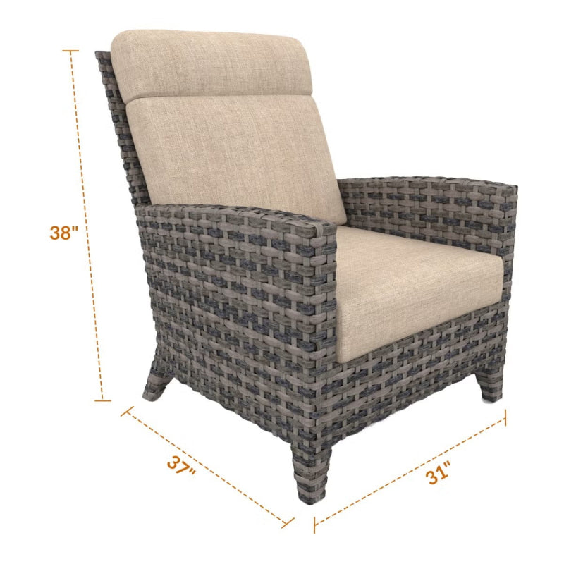 Forever Patio Cavalier Wicker Outdoor Lounge Chair