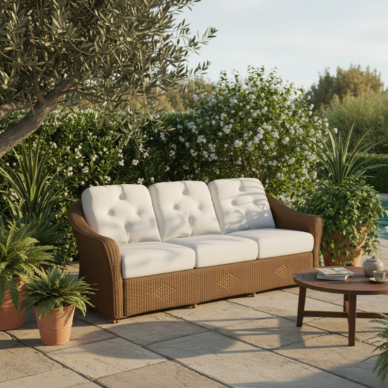 Lloyd Flanders Reflections Wicker Outdoor Sofa