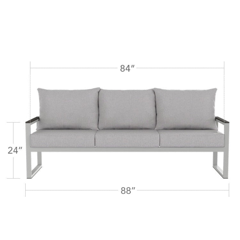 DecoScape Modera Aluminum Outdoor Sofa