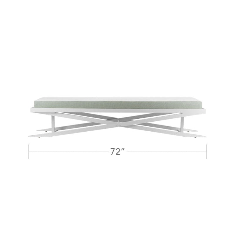 DecoScape Dynasty Aluminum Outdoor 72-Inch Bench