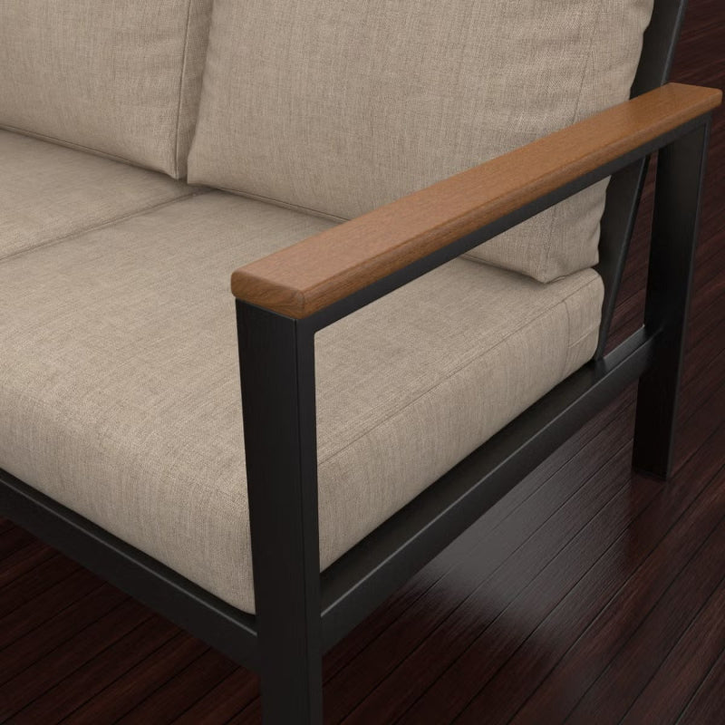 Forever Patio Hanover Aluminum Outdoor Sectional Left Arm Loveseat