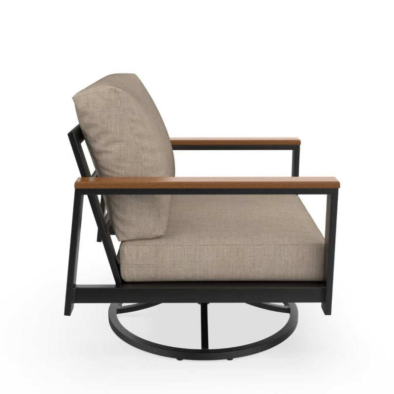Forever Patio Hanover Aluminum Outdoor Swivel Rocking Chair
