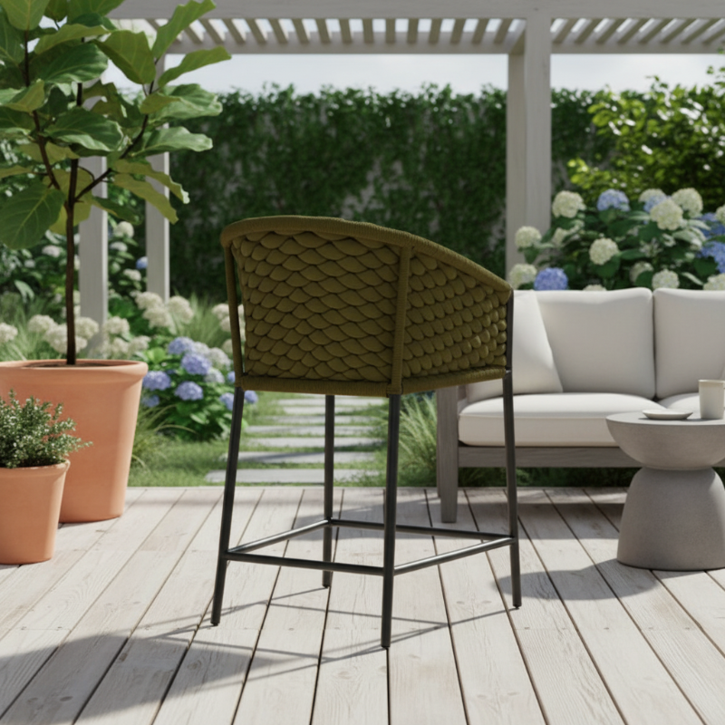 Lloyd Flanders Escape Aluminum Outdoor Balcony Stool