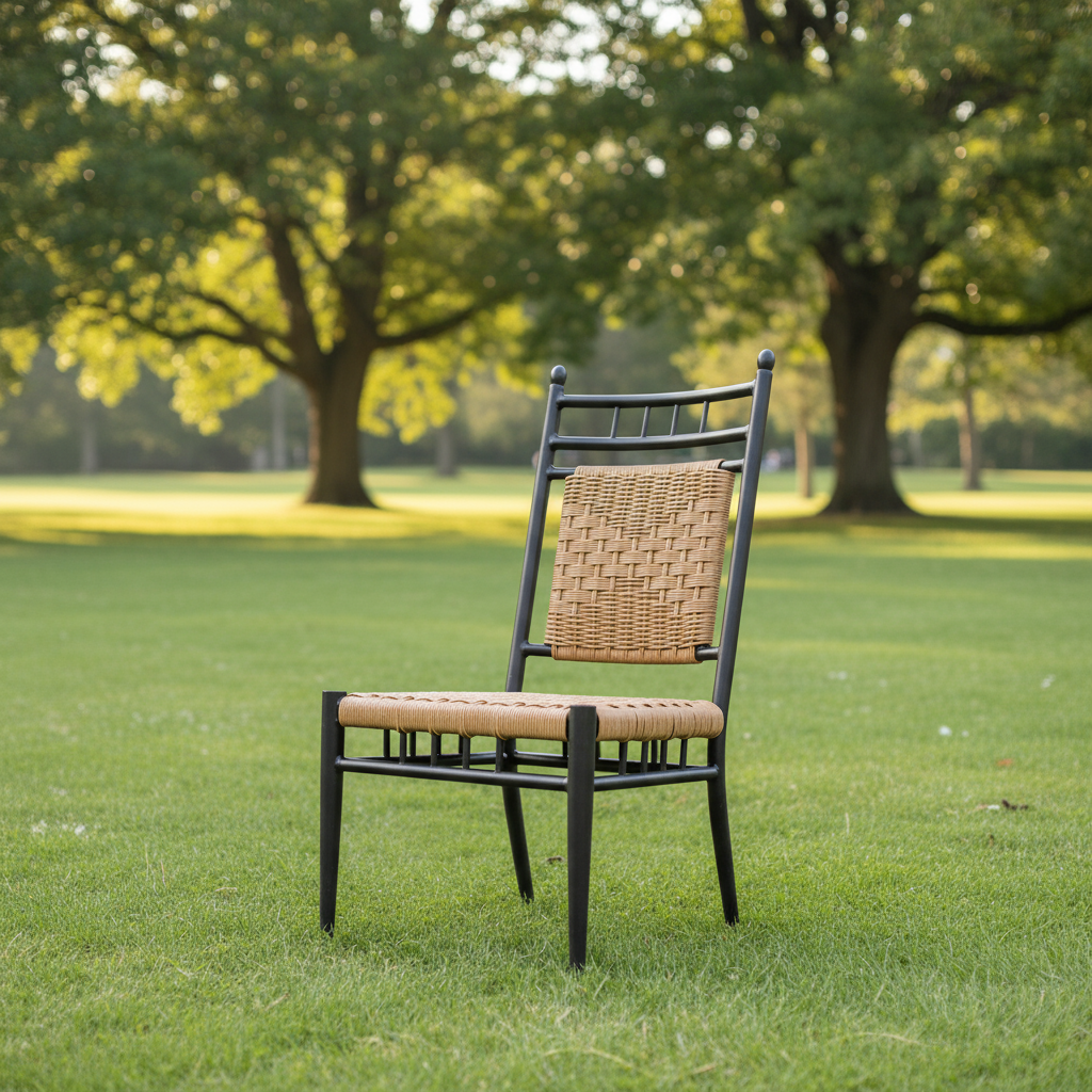 Lloyd Flanders Low Country Woven Vinyl Armless Dining Chair