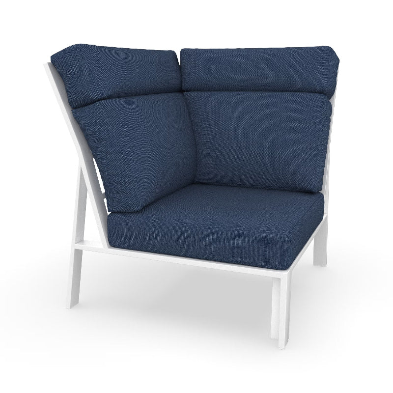 NorthCape International Ashford Aluminum Outdoor Sectional 90 Degree Corner Chair