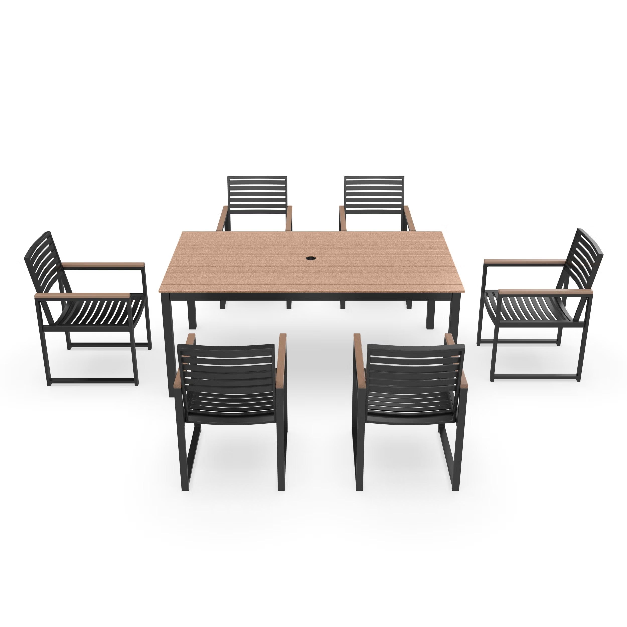 Forever Patio Hanover Aluminum Outdoor 6-Person Patio Dining Set