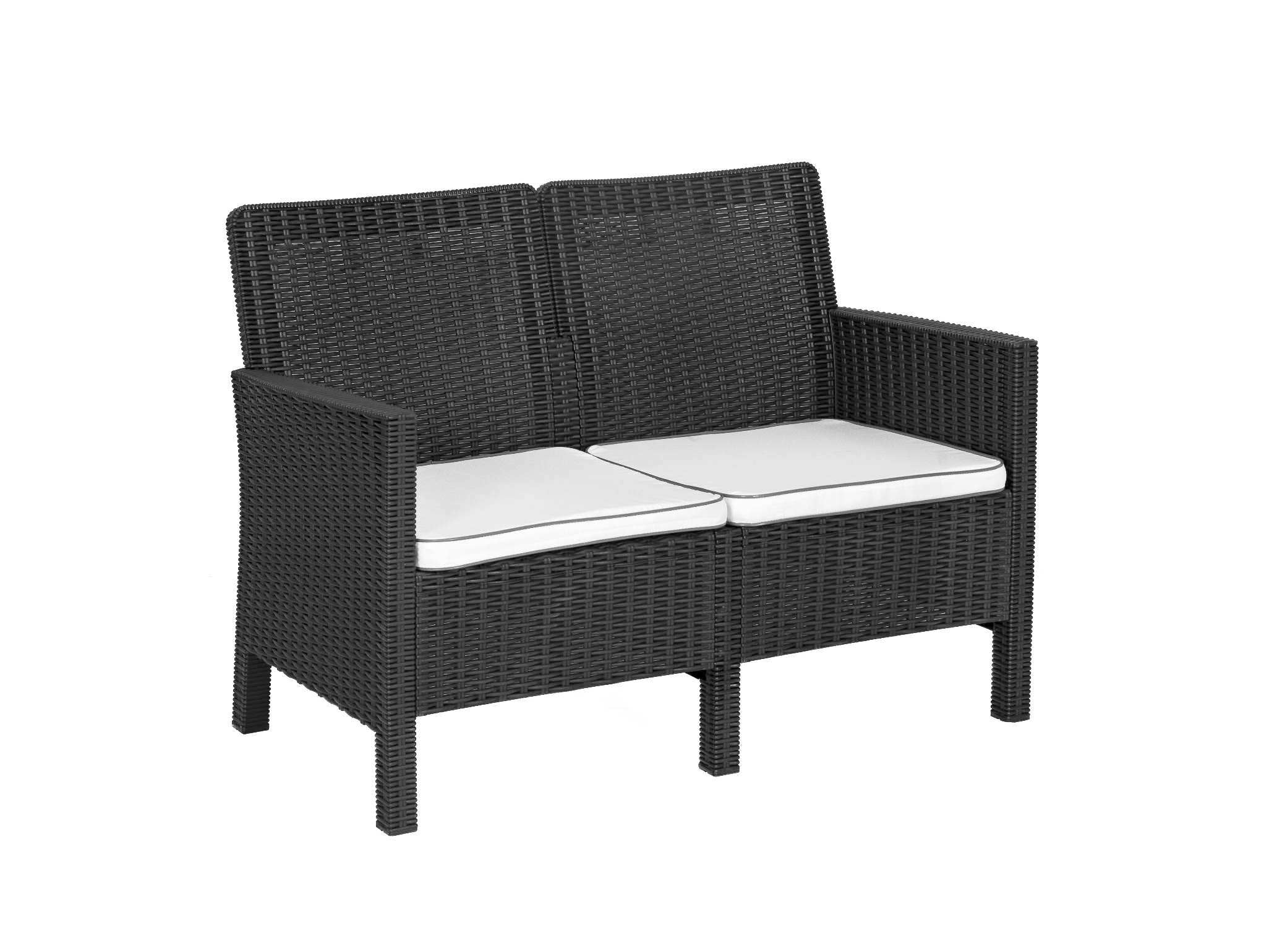 Rainbow Outdoor Nova Polypropylene Loveseat With Cushions