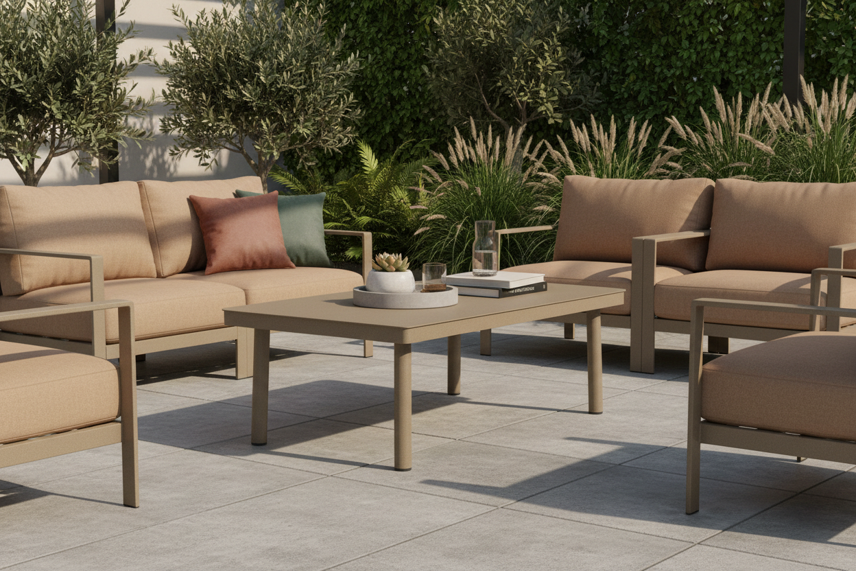 DecoScape Luxe Aluminum Outdoor Coffee Table