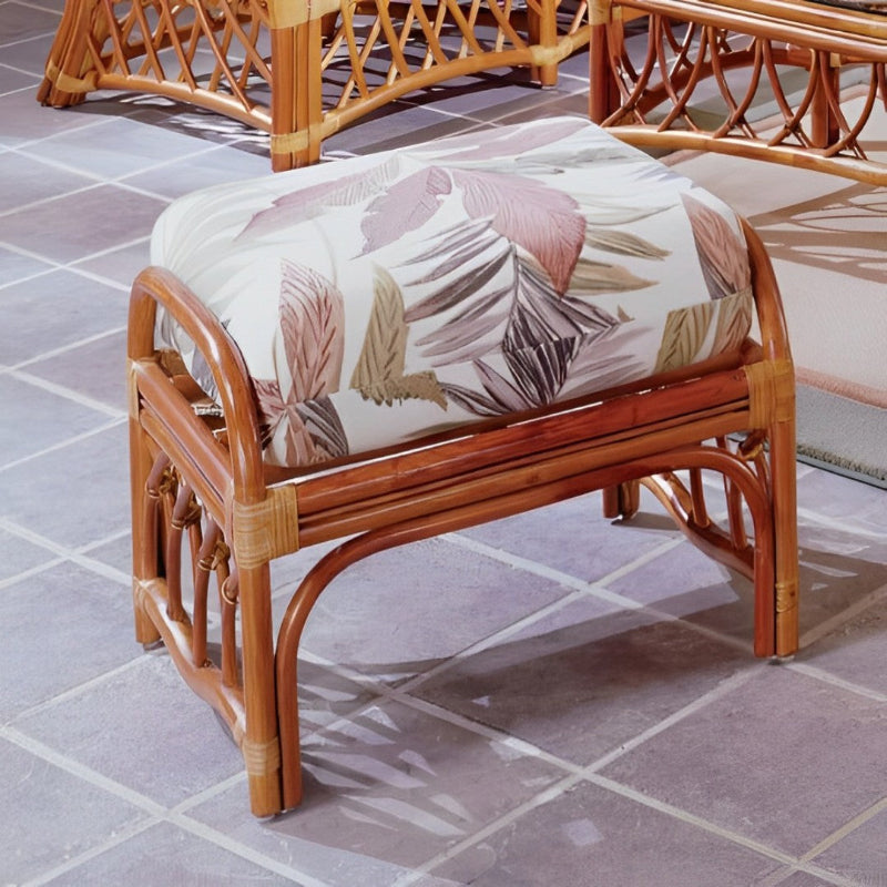 South Sea Rattan Antigua Rattan Indoor Ottoman