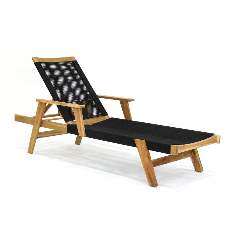 Panama Jack Laguna Acacia Wood Outdoor Chaise Lounge
