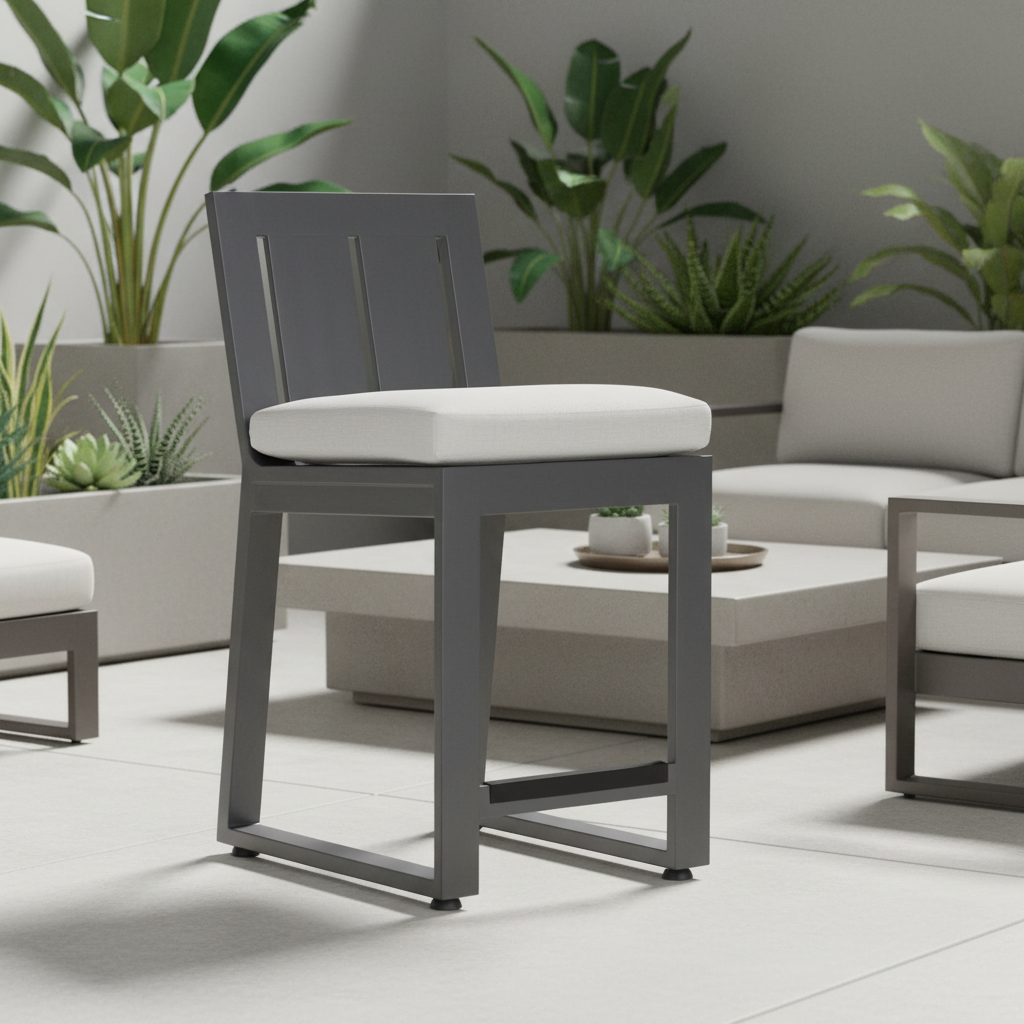 Sunset West Redondo Aluminum Outdoor Counter Stool