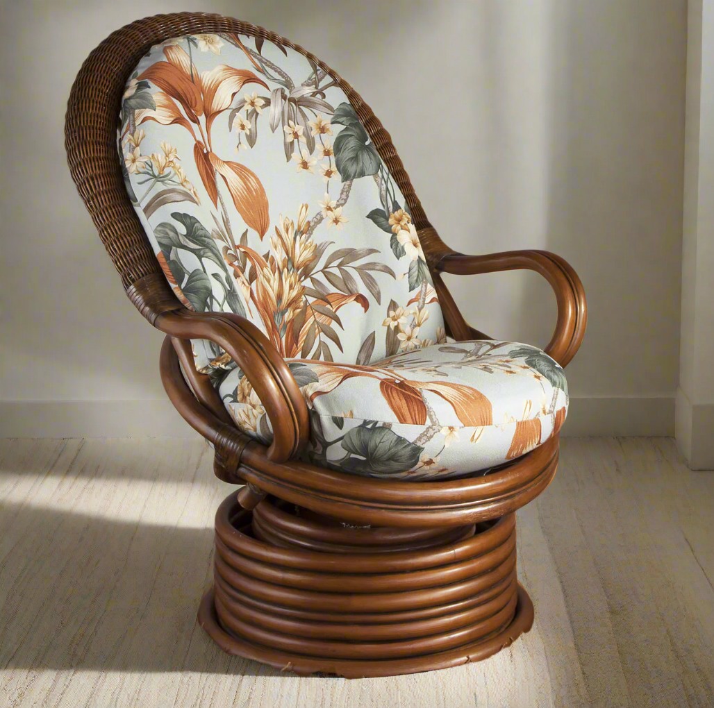 South Sea Rattan Havana Indoor Wicker Swivel Rocker