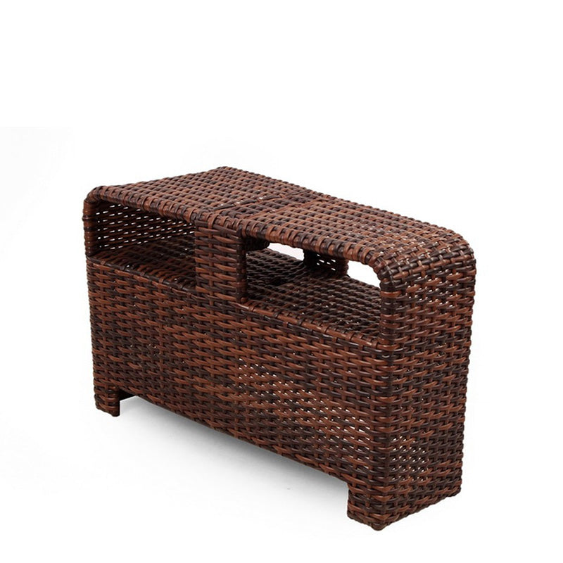 South Sea Rattan Saint Tropez Outdoor Wicker Sectional Pie Wedge Table