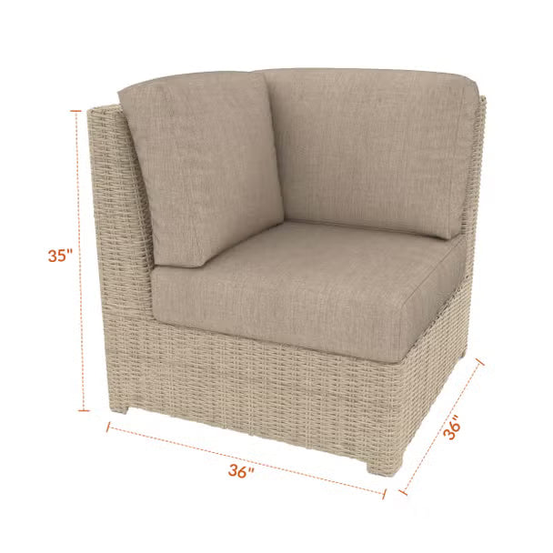 NorthCape International Terraza Wicker Outdoor Sectional 90 Degree Corner Chair