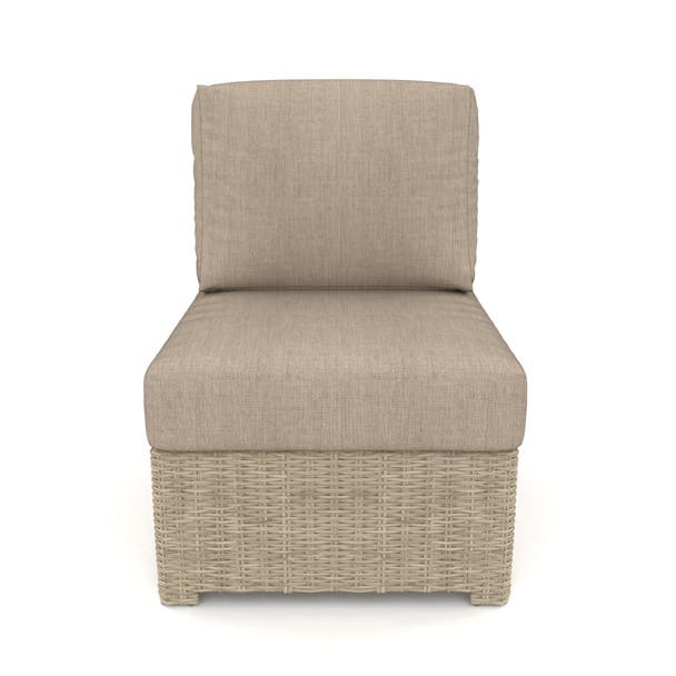 NorthCape International Terraza Wicker Outdoor Sectional Middle Chair