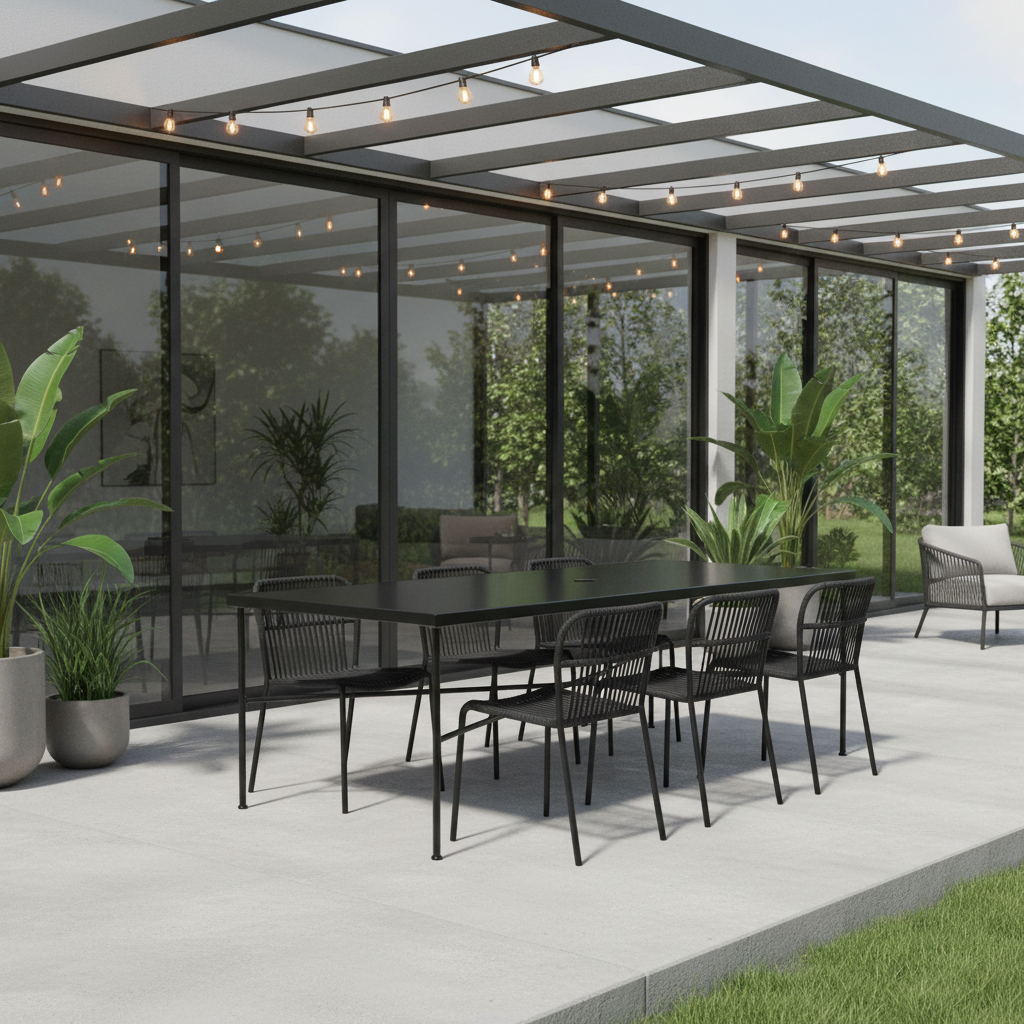 Sunset West Provence 84" Outdoor Rectangular Dining Table