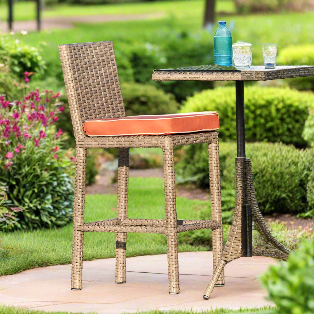 Forever Patio Universal Woven 30" Armless Bar Stool - Premium Weave