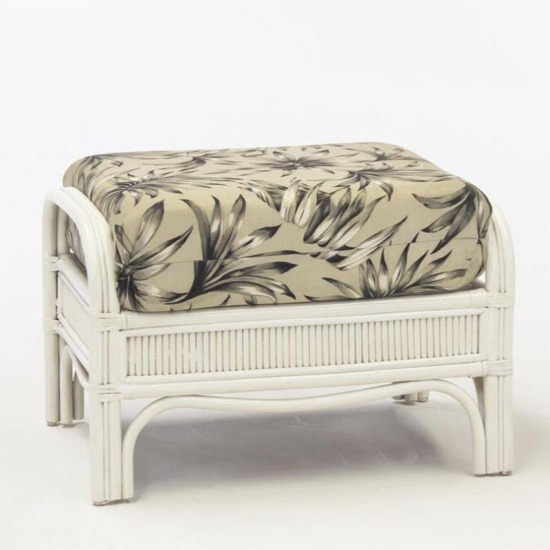 South Sea Rattan Bermuda Wicker Indoor Ottoman