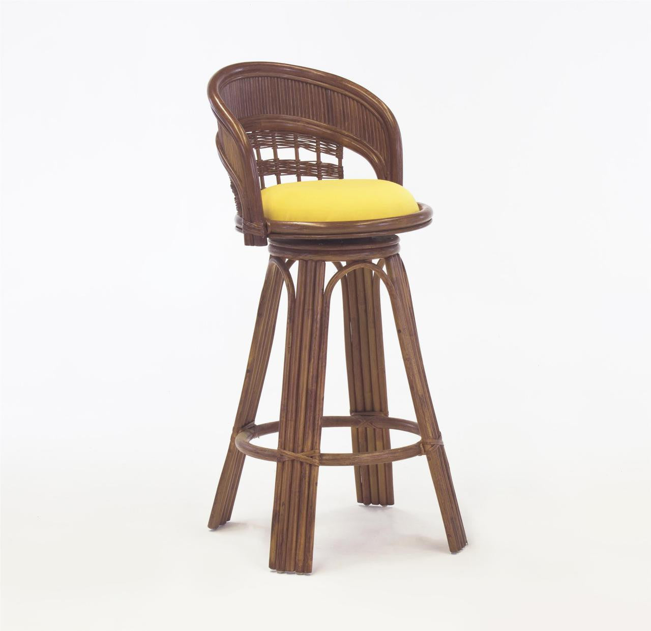 South Sea Rattan Bermuda Indoor Bar Stool - 24 Inch