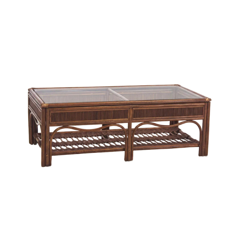 South Sea Rattan Bermuda Wicker Indoor Coffee Table