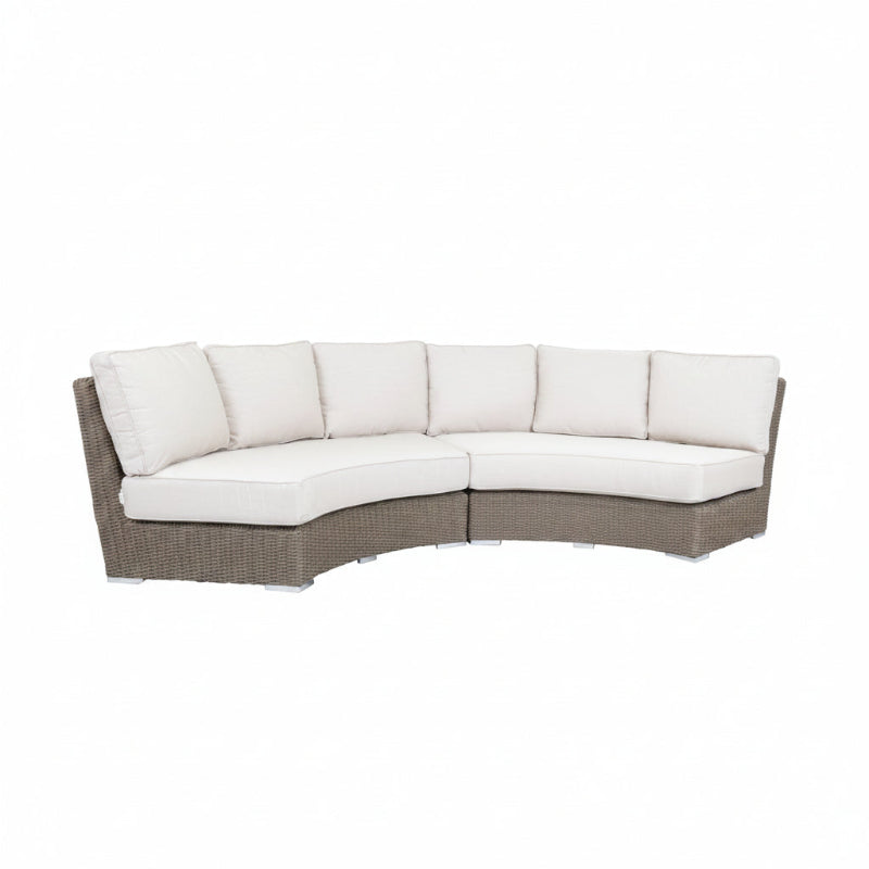 Sunset West Coronado Wicker Curved Loveseat Cushions
