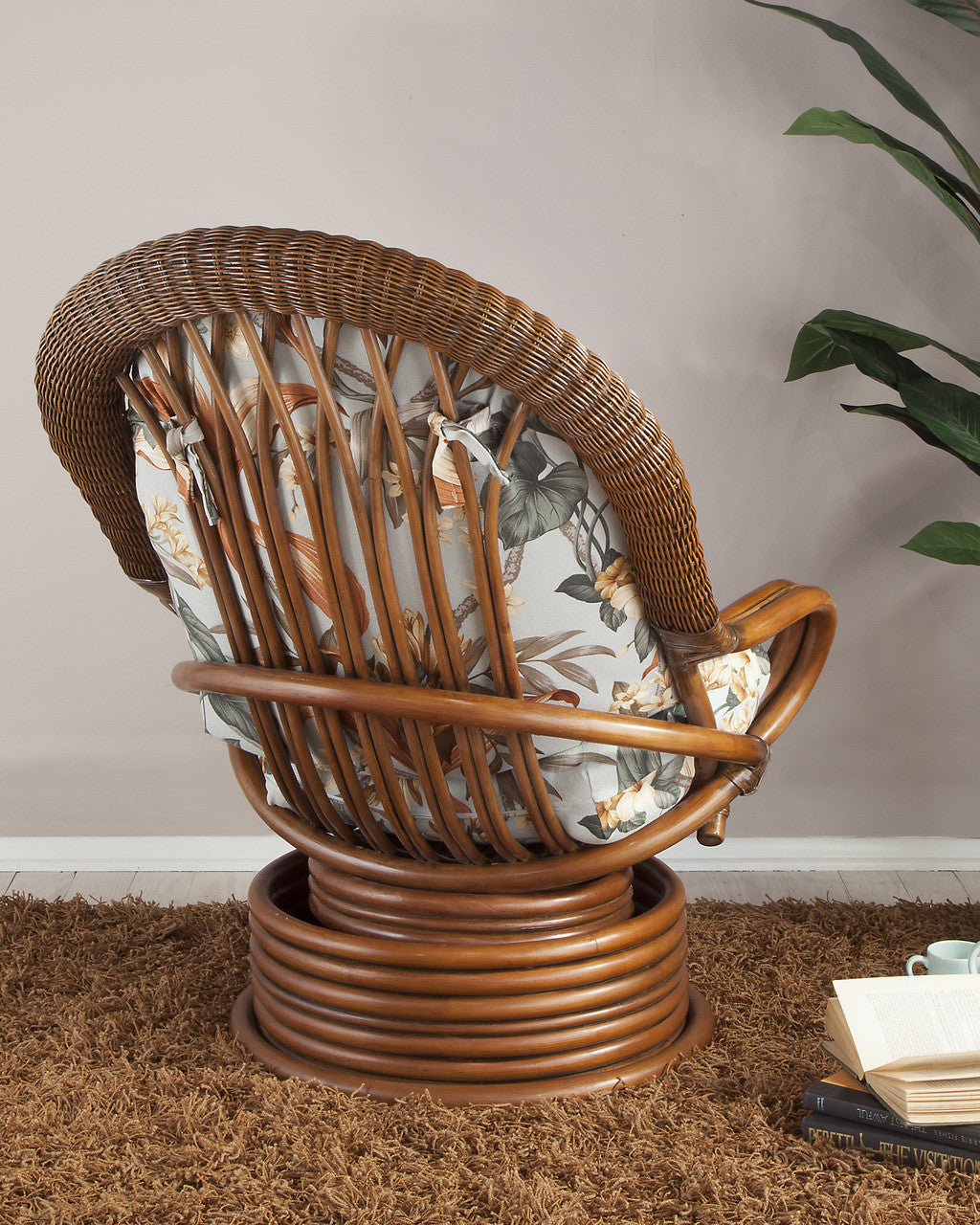 South Sea Rattan Havana Indoor Wicker Swivel Rocker