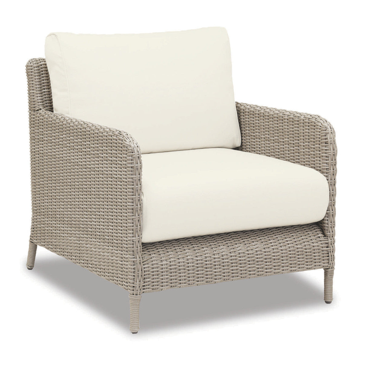 Sunset West Manhattan Wicker & Aluminum Outdoor Club Chair Set