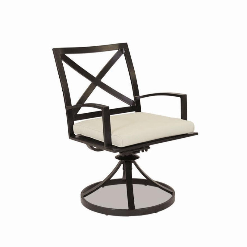 Sunset West La Jolla Aluminum Outdoor Swivel Dining Chair