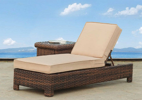 Replacement Cushions for South Sea Rattan Saint Tropez Wicker Chaise Lounge
