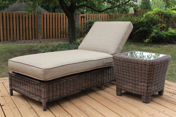 South Sea Rattan Del Ray Resin Wicker Chaise Lounge