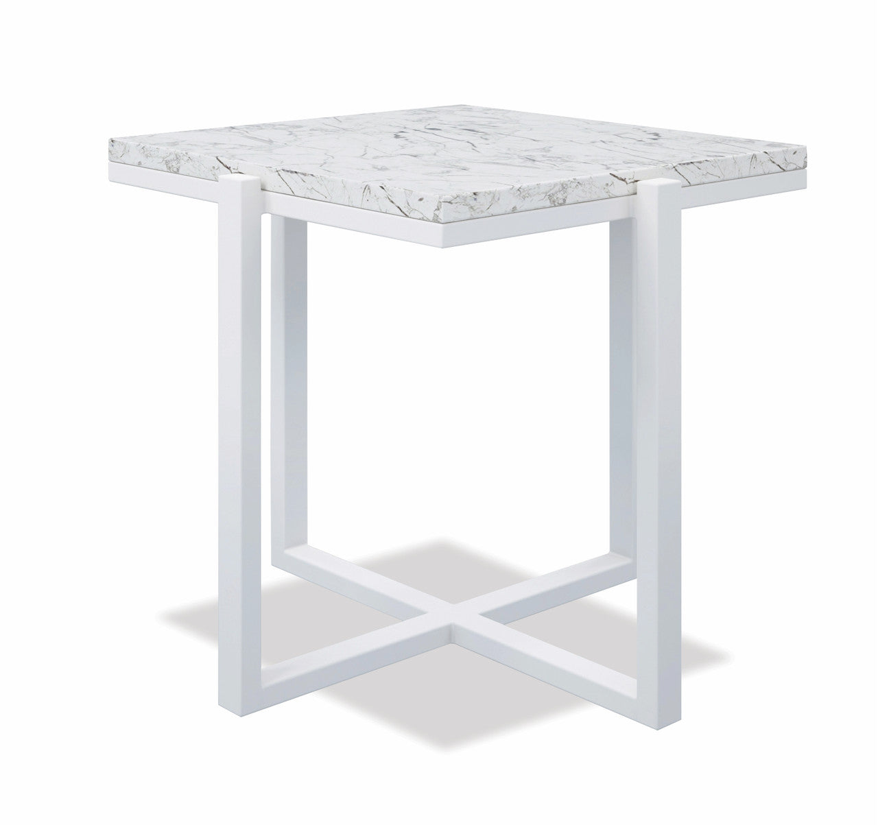 Sunset West Bazaar Square End Table With Frost Finish