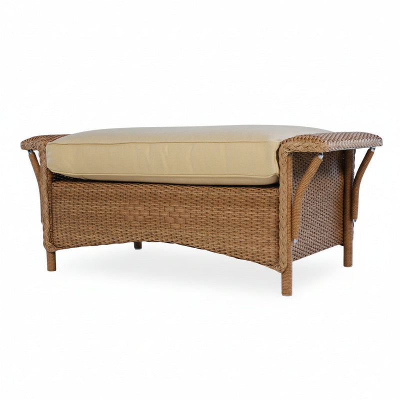 Lloyd Flanders Nantucket Wicker Outdoor Large Ottoman