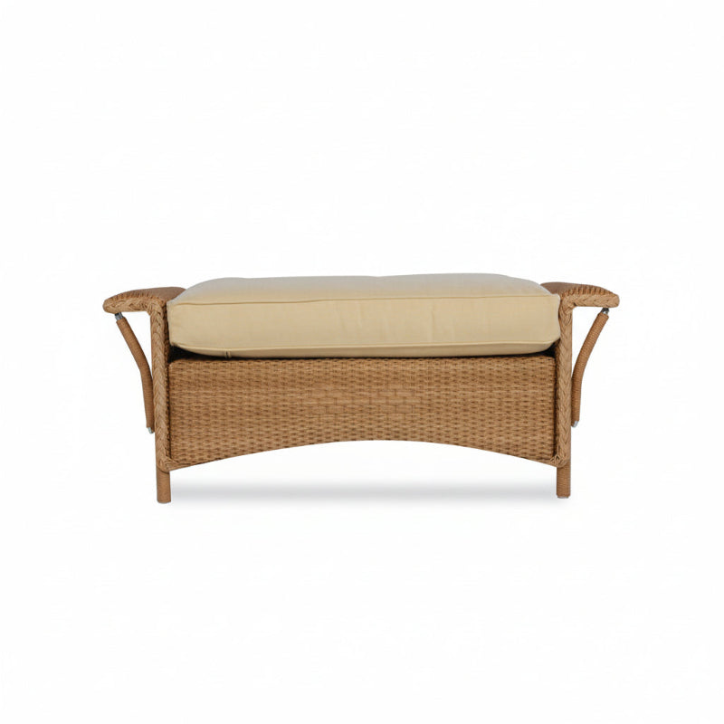 Lloyd Flanders Nantucket Wicker Outdoor Large Ottoman