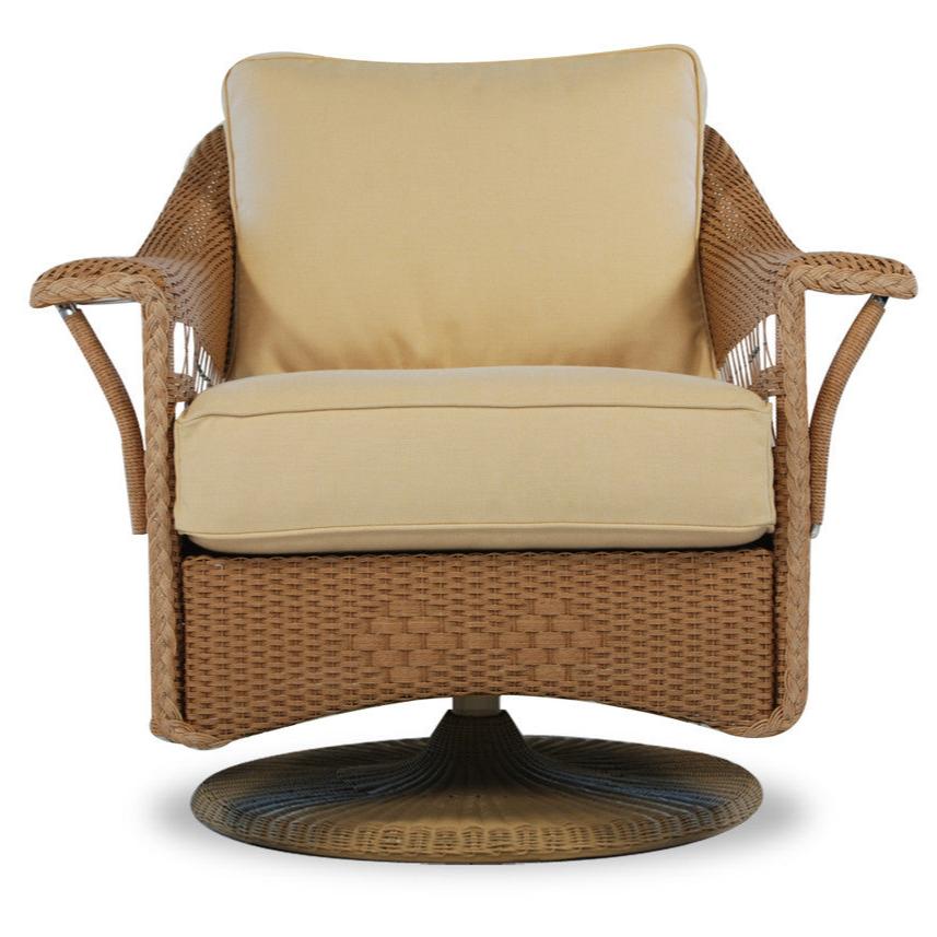 Lloyd Flanders Nantucket Wicker Swivel Glider Lounge Chair