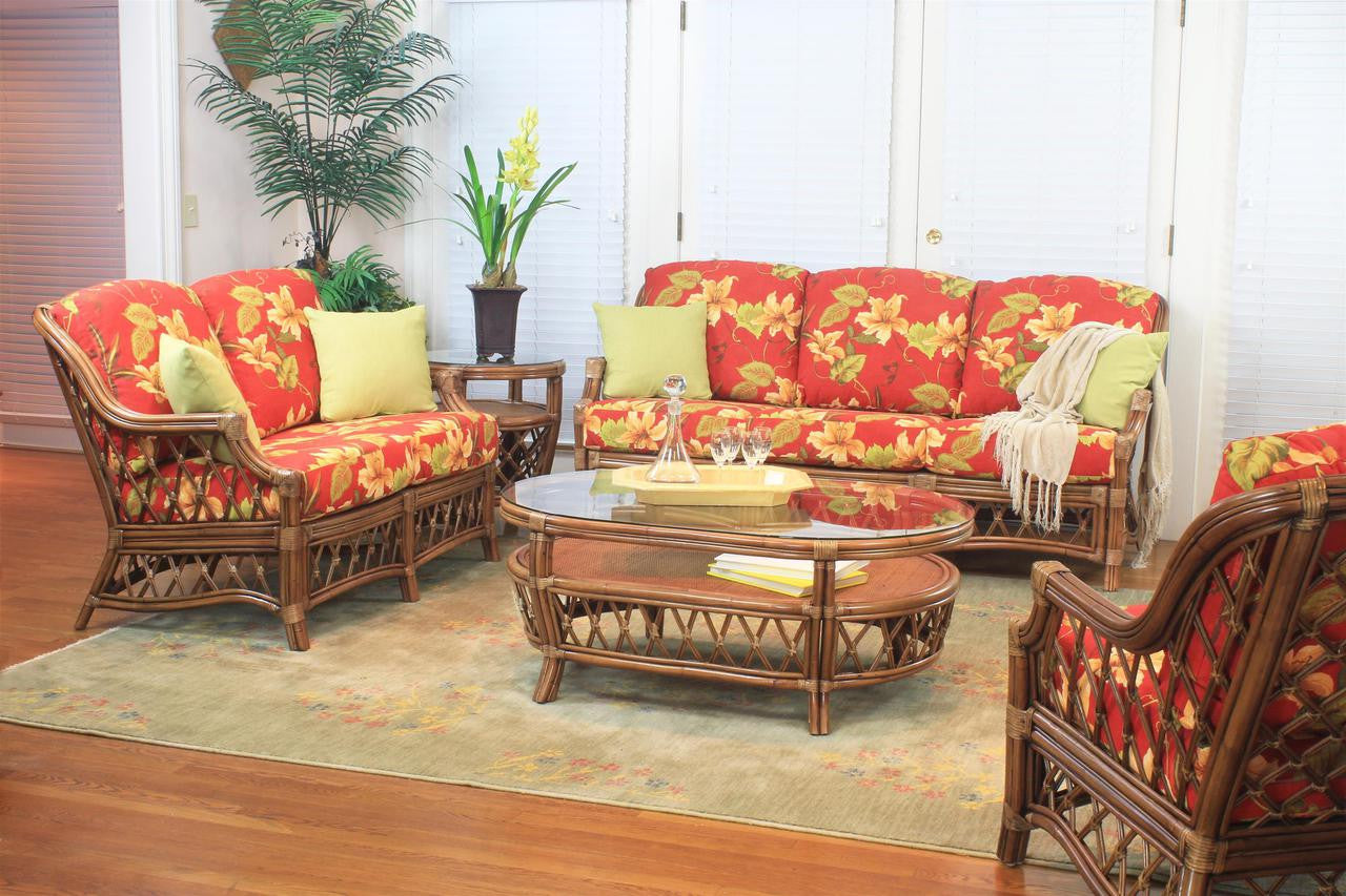 Rattan living room deals sets