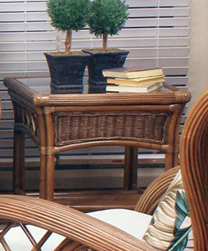 South Sea Rattan Bali Indoor Wicker Lounge Chair Set