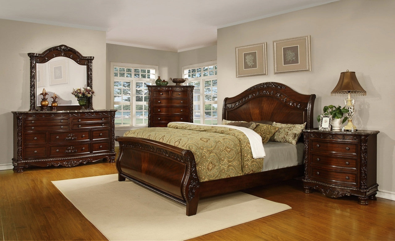 Oasis Home Patterson 5 Piece California King Sleigh Bedroom Set