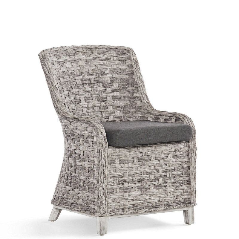 South Sea Rattan Grand Isle Wicker Outdoor Dining Side Chair