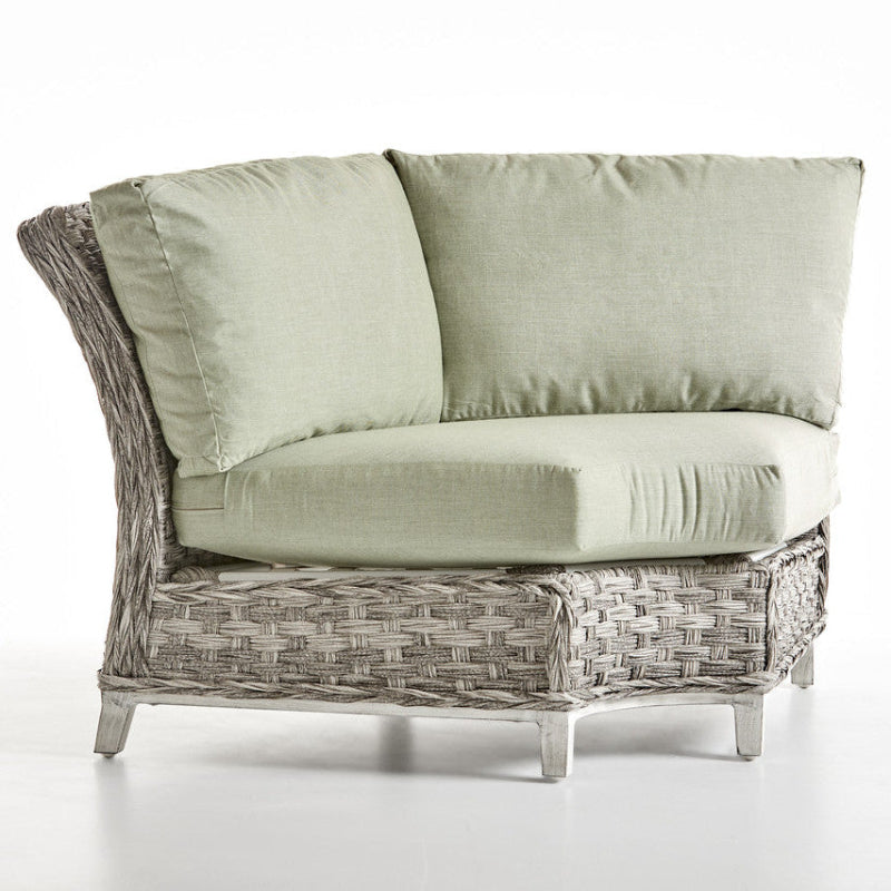 South Sea Rattan Grand Isle Wicker Outdoor 6-Person Sectional Sofa Living Set
